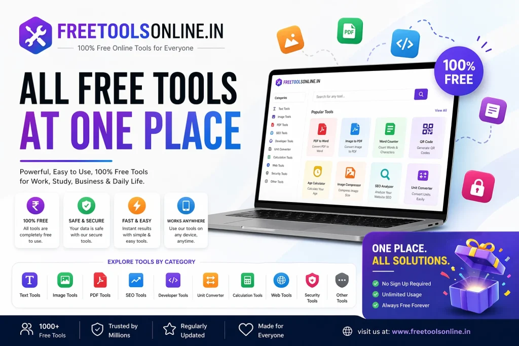 Free Tools Online for India